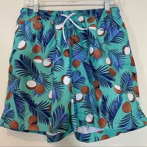 TRUNKS Shorts Surf & Swim Hybrid Shorts Men Medium Trunks Coconut palms mesh